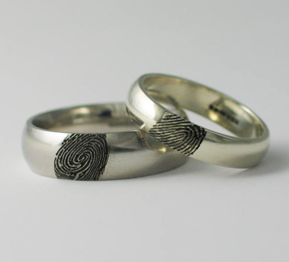 Fingerprint Wedding Rings