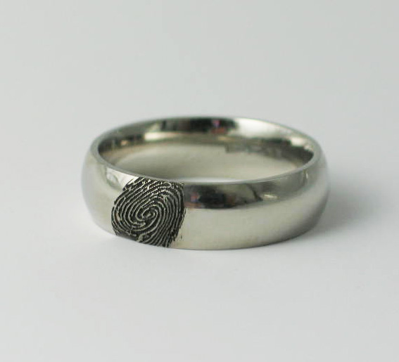 Finger Print Wedding Ring
