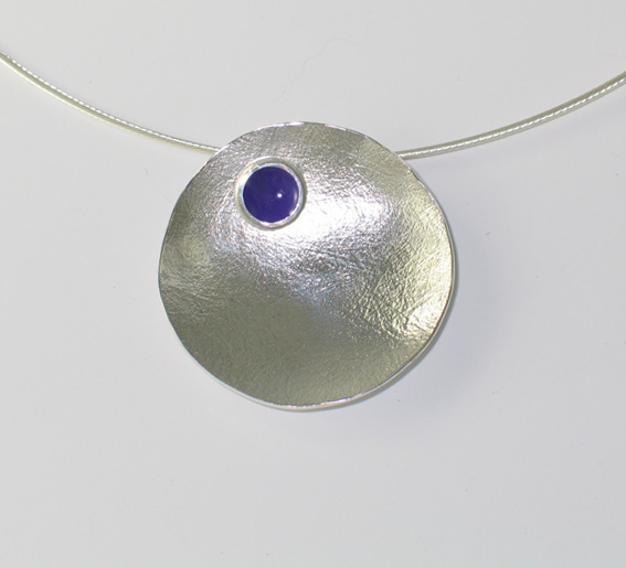 Med Purple Circle Pendant