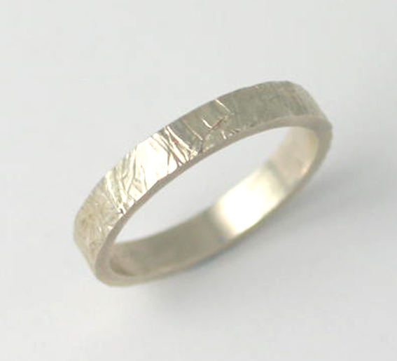 Flat Textured Ring 