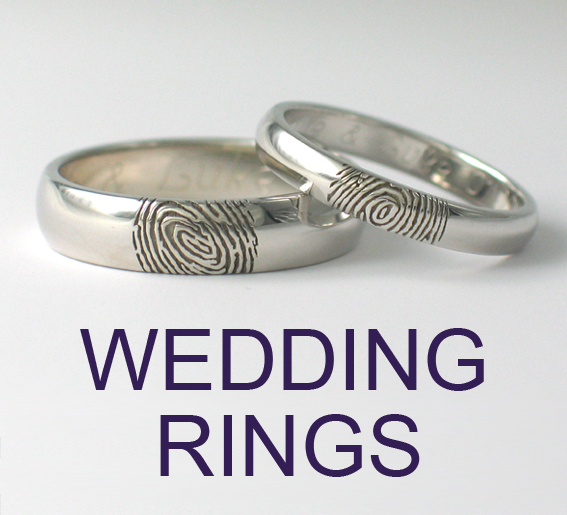 Fingerprint Wedding Rings